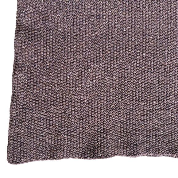 Vtg Karen Tate Sweater Medium Large Plum Textured 90s Earthy Vineyard Wool Blend - Picture 7 of 10